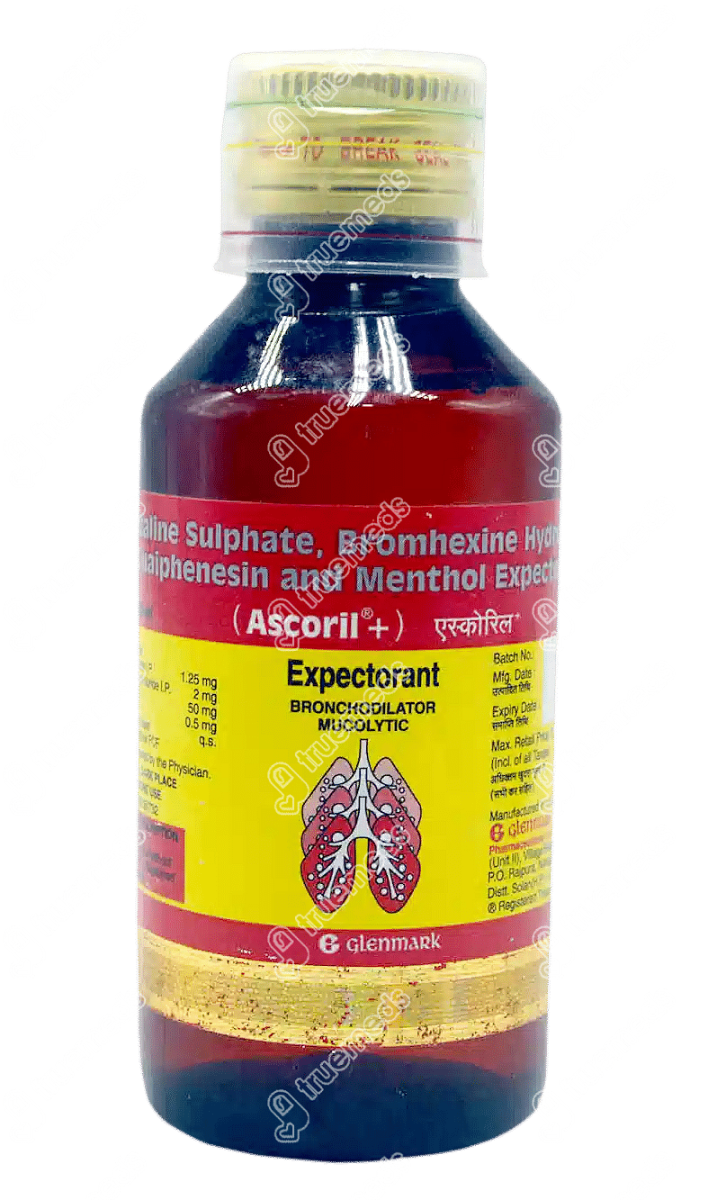 Ascoril Plus 50 1 25 2 MG Expectorant 120 ML Order Ascoril Plus 50 1