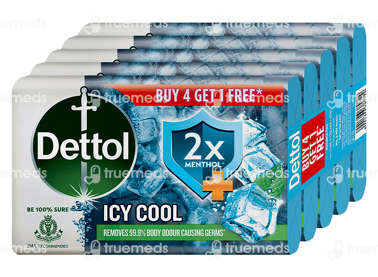 Dettol Intense Cool Soap Buy 4 Get 1 Free 125 Gm Uses Side Effects