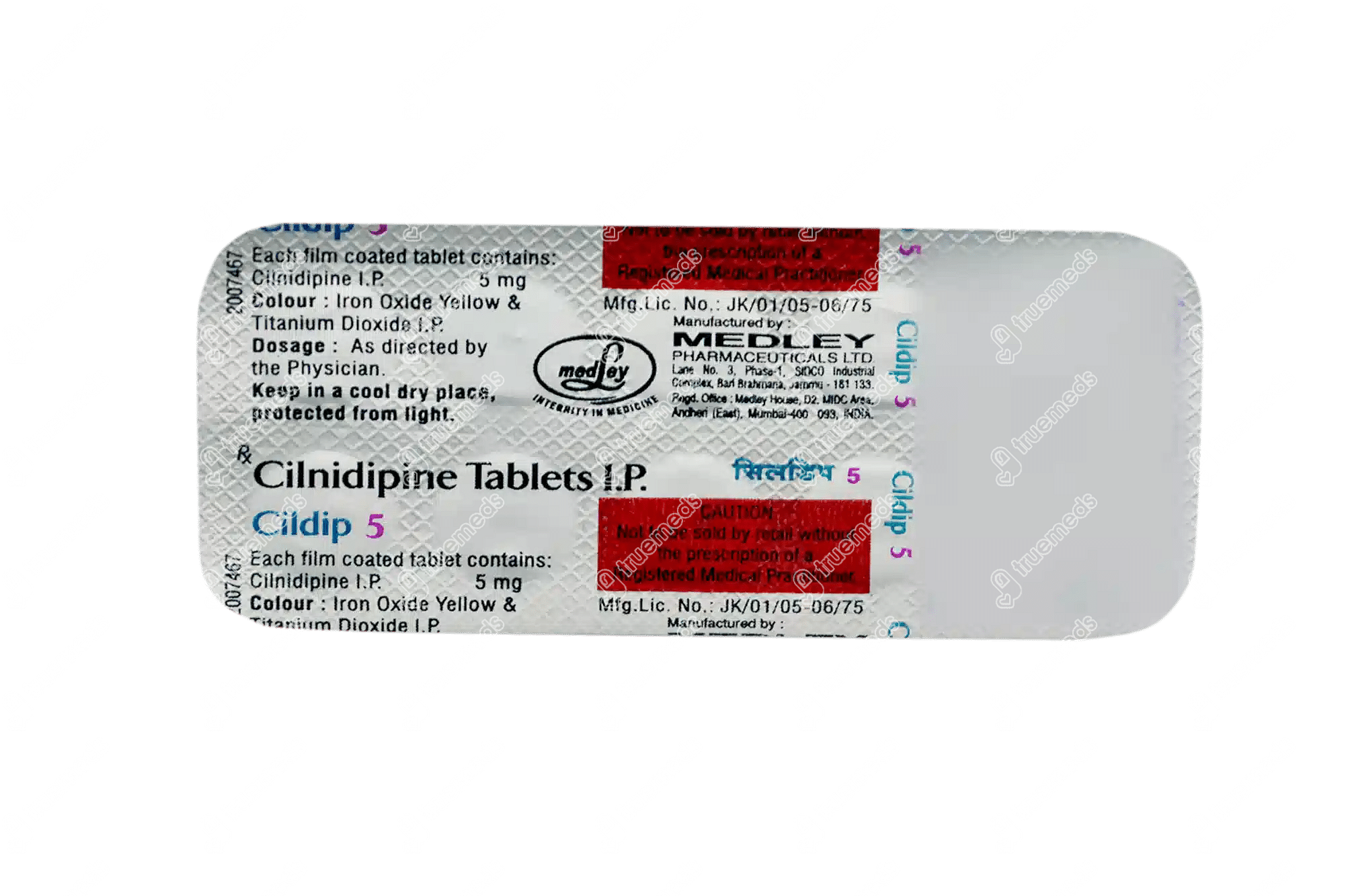 Cildip 5 MG Order Cildip 5 MG Tablet Online At Truemeds