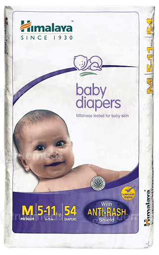 Himalaya Baby Medium 5-11Kg Diapers 54