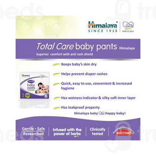 Himalaya Total Care Small 4-8Kg Baby Diapers Pants 54