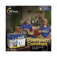 Friends Premium Adult Diapers Pant Style Large 10