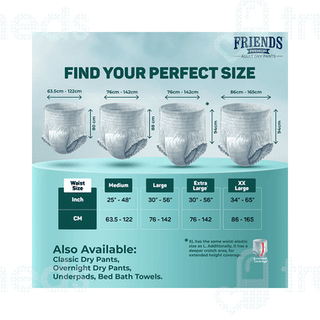 Friends Premium Adult Diapers Pant Style Large 10