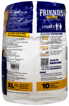 Friends Premium Extra Large Adult Dry Pants 10