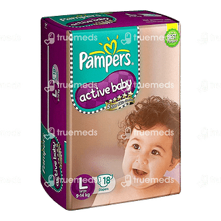 Pampers Active Baby Diaper Large 18 Diaper