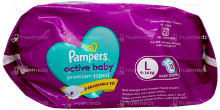 Pampers Active Baby Large 9 To 14Kg Diapers 18