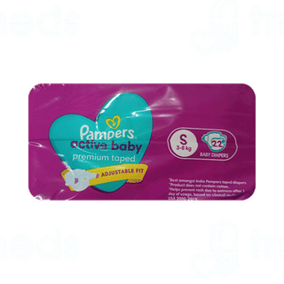 Pampers Active Baby Premium Taped S 3-8kg Diapers 22