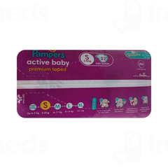 Pampers Active Baby Premium Taped S 3-8kg Diapers 22 Pampers Active Baby Premium Taped S 3-8kg Diapers 22