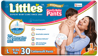 Little's Premium Comfy Baby L 9-14kgs Cottonsoft Pants 30