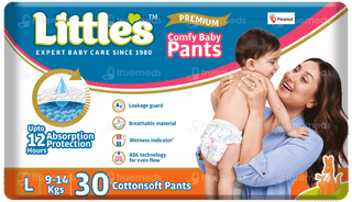 Little's Premium Comfy Baby L 9-14kgs Cottonsoft Pants 30