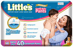 Little's Premium Comfy Nb Upto 5kgs Cottonsoft Pants 40