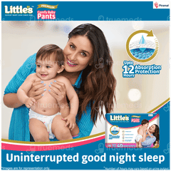 Little's Premium Comfy Baby Nb Upto 5kgs Cottonsoft Pants 40