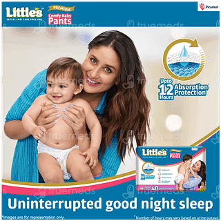Little's Premium Comfy Baby Nb Upto 5kgs Cottonsoft Pants 40