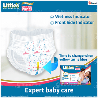 Little's Premium Comfy Baby Nb Upto 5kgs Cottonsoft Pants 40