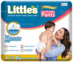 Little's Premium Comfy Baby Xl 12-17kgs Cottonsoft Pants 24