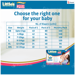 Little's Premium Comfy Baby Xl 12-17Kgs Cottonsoft Pants 24