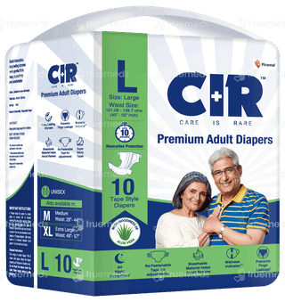 Cir Premium L 101.06-139.7cm Unisex Tape Style Adult Diapers 10