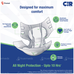 Cir Premium L 101.06-139.7cm Unisex Tape Style Adult Diapers 10