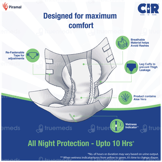 Cir Premium L 101.06-139.7cm Unisex Tape Style Adult Diapers 10