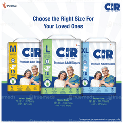 Cir Premium L 101.06-139.7cm Unisex Tape Style Adult Diapers 10