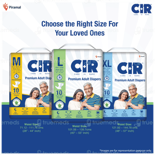 Cir Premium L 101.06-139.7cm Unisex Tape Style Adult Diapers 10