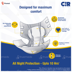 Cir Premium M 71.12-111.76cm Unisex Tape Style Adult Diapers 10 Cir Premium M 71.12-111.76cm Unisex Tape Style Adult Diapers 10