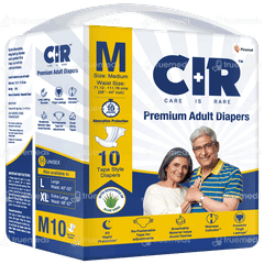 Cir Premium M 71.12-111.76cm Unisex Tape Style Adult Diapers 10 Cir Premium M 71.12-111.76cm Unisex Tape Style Adult Diapers 10