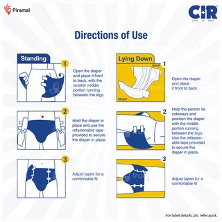 Cir Premium M 71.12-111.76cm Unisex Tape Style Adult Diapers 10