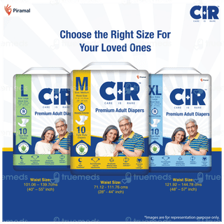 Cir Premium M 71.12-111.76cm Unisex Tape Style Adult Diapers 10