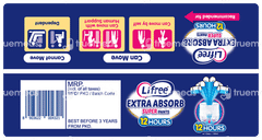 Lifree Extra Absorb L 90-125cm Adult Diaper Super Pants 18 Lifree Extra Absorb L 90-125cm Adult Diaper Super Pants 18