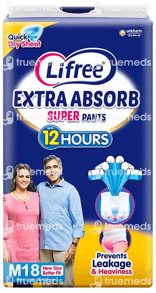 Lifree Extra Absorb Adult Pants Medium 18 Pieces