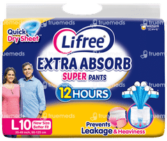 Lifree Extra Absorb L 90-125cm Adult Diaper Super Pants 10 Lifree Extra Absorb L 90-125cm Adult Diaper Super Pants 10