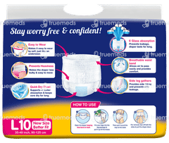 Lifree Extra Absorb L 90-125cm Adult Diaper Super Pants 10 Lifree Extra Absorb L 90-125cm Adult Diaper Super Pants 10