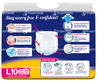 Lifree Extra Absorb Adult Pants Super L 10 Pieces