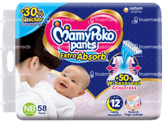 Mamypoko Extra Absorb Nb Upto 5kg Diaper Pants 58 Mamypoko Extra Absorb Nb Upto 5kg Diaper Pants 58
