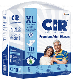 Cir Unisex Premium Extra Large Adult Diapers 10 Cir Unisex Premium Extra Large Adult Diapers 10