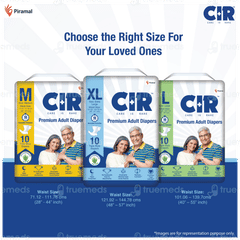 Cir Premium Xl 121.92-144.78cm Unisex Tape Style Adult Diapers 10 Cir Premium Xl 121.92-144.78cm Unisex Tape Style Adult Diapers 10