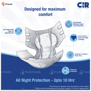 Cir Premium Xl 121.92-144.78cm Unisex Tape Style Adult Diapers 10