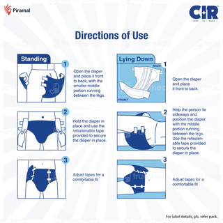 Cir Premium Xl 121.92-144.78cm Unisex Tape Style Adult Diapers 10
