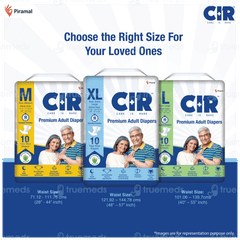 Cir Premium Xl 121.92-144.78cm Unisex Tape Style Adult Diapers 10 Cir Premium Xl 121.92-144.78cm Unisex Tape Style Adult Diapers 10