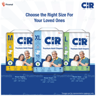 Cir Premium Xl 121.92-144.78cm Unisex Tape Style Adult Diapers 10
