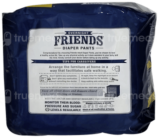 Friends Overnight Adult Diaper Pant Medium Large 10 Pieces