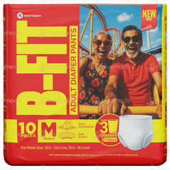 B Fit New Medium Adult Diaper Pants 10