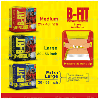 B Fit New Medium Adult Diaper Pants 10