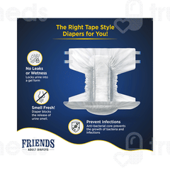 Friends Economy Adult Diaper Medium 10 Pieces
