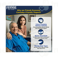 Friends Economy Adult Diaper Medium 10 Pieces