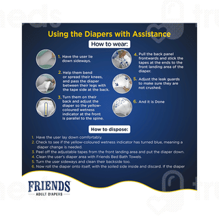 Friends Economy Adult Diaper Medium 10 Pieces