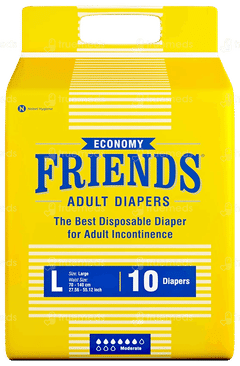 Friends Economy Adult Diaper Large 10 Pieces