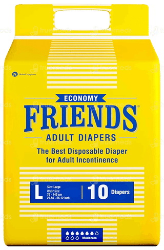 Friends Economy Adult Diaper Large 10 Pieces