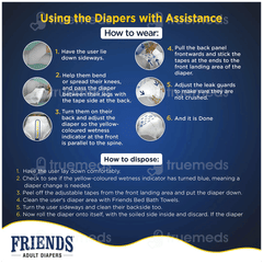 Friends Economy Adult Diaper Large 10 Pieces